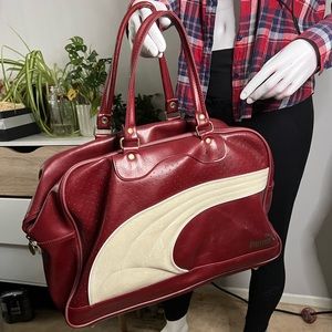 Puma Vintage Style Travel Bag | Burgandy